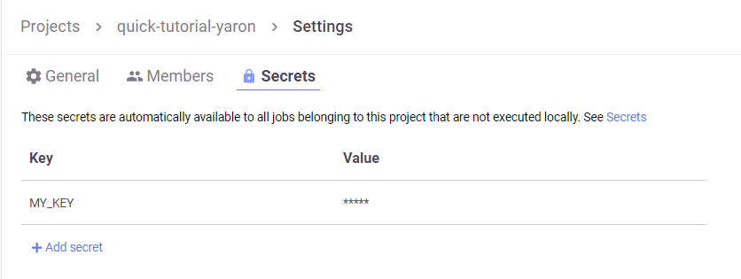 project-secrets